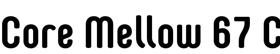 Core Mellow 67 Cn Bold Font Download Free